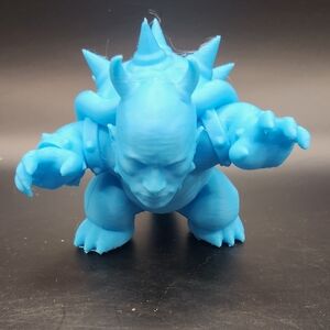 Blue Spiked Monster Toy